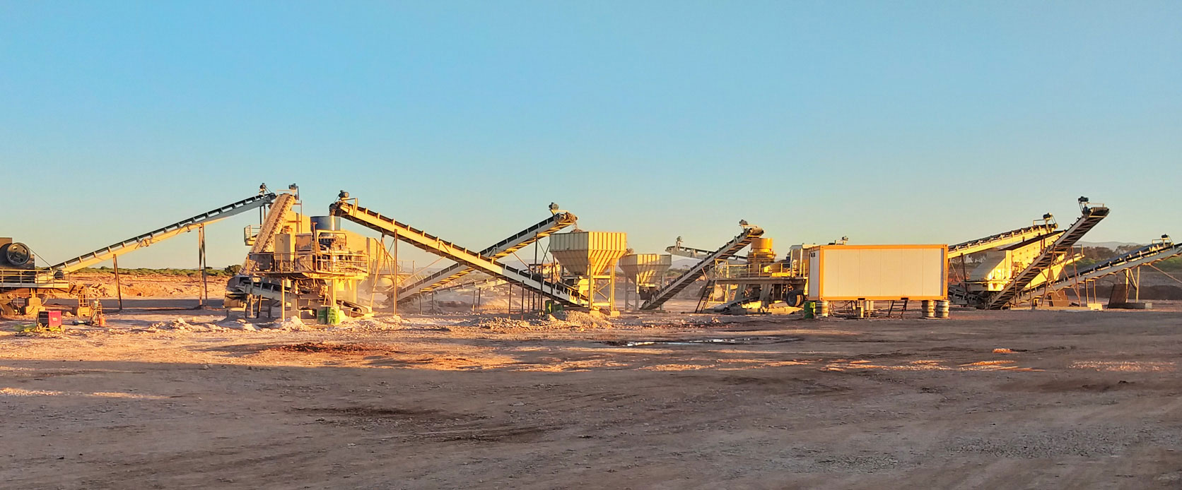 Station de concassage et production de granulats